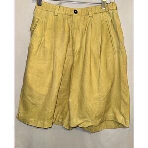 Patagonia Women's Size Medium Yellow Island Hemp Shorts 8" Drawstring Pockets
